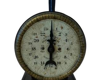 280 - S Kann Sons & Co. Antique Scale (Description): 9.5 x 6 x 7 - American Family Scale Used as is electric/electronic/mechanical  item. No guarantee all components, untested.