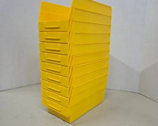 Stackable Yellow Storage Bins