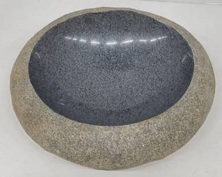 Polished Granite Stone Bowl