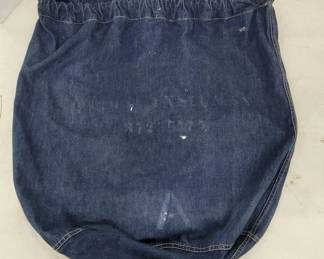 Denim Military Laundry Bag