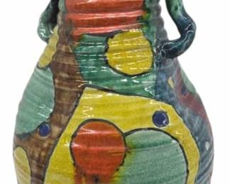 Awaji 1920's Art Deco Pottery Vase