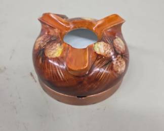 Decorative Vase and Metal Ashtray
