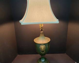 Lion Head Table Lamp With Shade