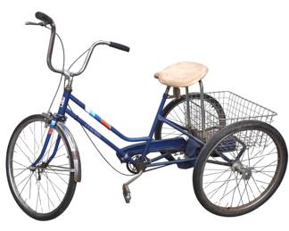 Columbia Blue Adult Tricycle With Basket