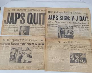 Historic World War II Era Newspapers