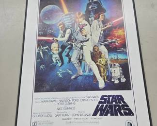 Star Wars Poster Mounted on Wood
