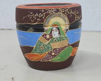 Satsuma-Style Ceramic Planter