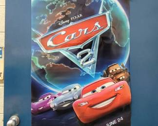 Cars 2 Movie Poster with Characters