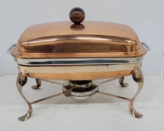 Copper Plated Chafer with Burner