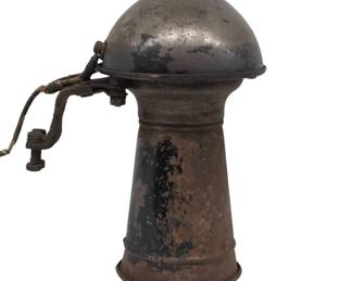 Rustic Metal Industrial Horn, 9" Tall