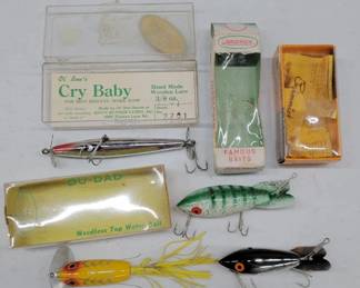 Vintage Fishing Lures in Original Packaging