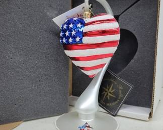 Christopher Radko American Heart Ornament