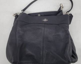 Coach Black Leather Shoulder Bag