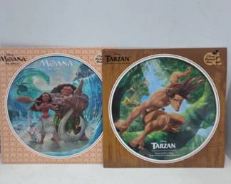 Disney Picture Discs for Tarzan and Moana