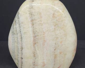 Polished Onyx Vase With Natural Striations