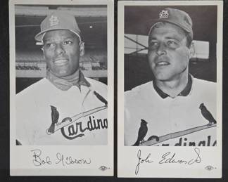 Bob Gibson and John Edwards Cardinals Photos