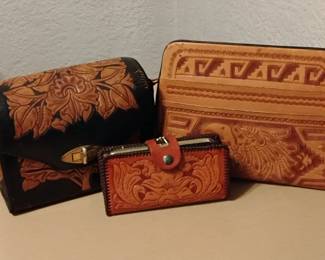 Leather Tooled purses