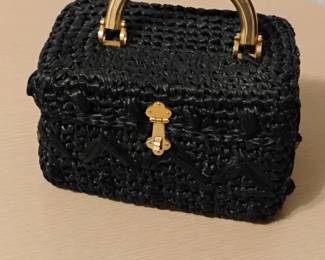 Vintage straw handbag