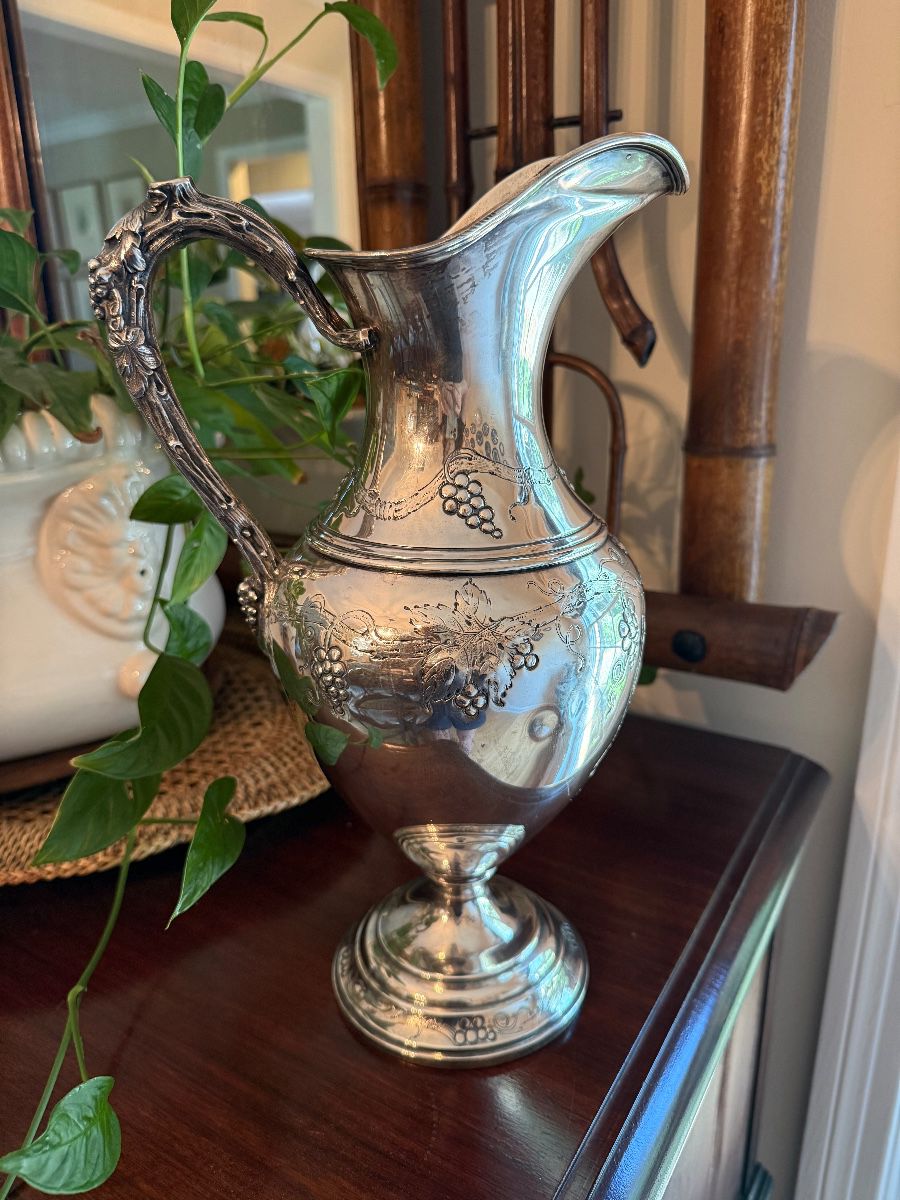 13" tall Sterling Water Pitcher weighing 756 g $1250