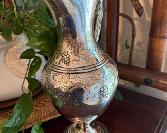 13" tall Sterling Water Pitcher weighing 756 g $1250
