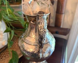 13" tall Sterling Water Pitcher weighing 756 g $1250
