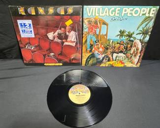 Sealed Kansas Album & Village People Go West Album