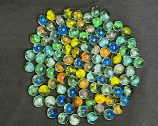 100 Vintage Marbles