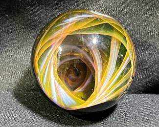 Spiral Vortex Lampwork Marble