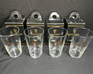 4 New in Box Guineas Brewery Dublin Pint Glasses