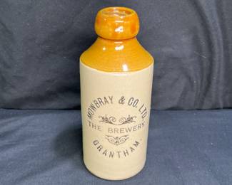 Antique Stone Ware Beer Bottle The Brewery