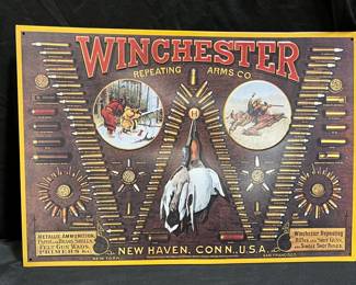 Winchester Reproduction Advertising Sign