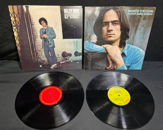 James Taylor & Billy Joel 1970's Vinyl Records