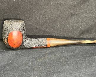 Custom King Erik Semi Rustic Briar Pipe #743