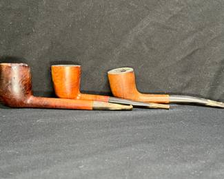 3 VIntage Pipes Billiard Style Straight Pipes
