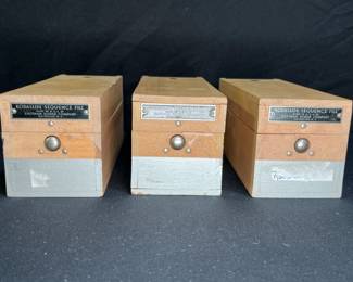  3 Vintage Wooden Kodaslide Sequence Wooden Boxes