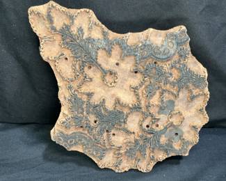 Large Hand Carved Wooden Textile Stamp