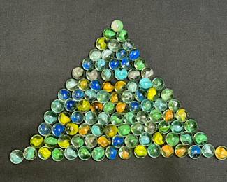 Approximately 100 Vintage Marbles