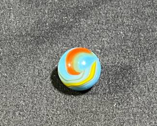 Vintage Pelter Superman Marble 9/16"