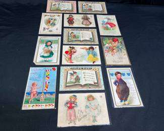13 Early 1900's Valentine Day Post Cards