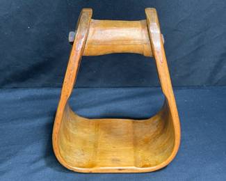 Vintage Wooden Stirrup