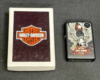 New Zippo Harley Davidson Eagle Star Lighter