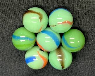 7 Vacor Early Edition Monet Glass Mega Marbles
