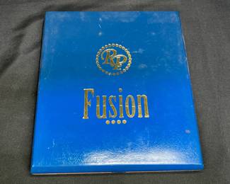 Fiusem Gold Tone Rope Chain Cigar Box & 60 Bands