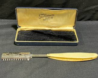 Vintage Celluloid Weck Sextoblade Razor
