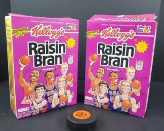 1992 Olympic Dream Team Raisin Bran, NHL Puck