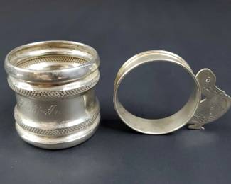 Sterling Silver Napkin Rings