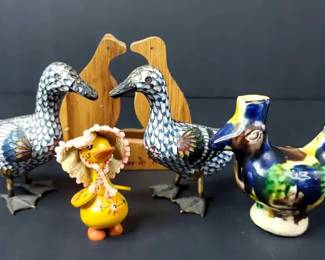 Ducks, Bird WhistleEnameled Brass, Wooden, Ceramic