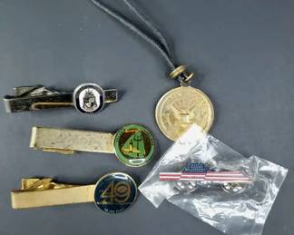 US Navy Collectibles, Tie Clips, Pin, Pendant