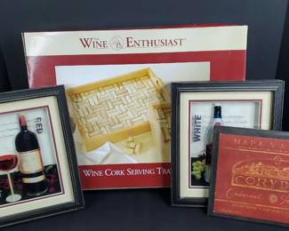 Wine Cork Tray Kit, Wine Themed Wall Art