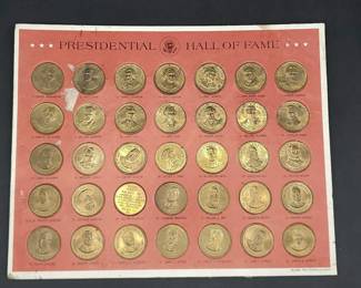 1968 Commemorative Presidential Hall of Fame Coins
